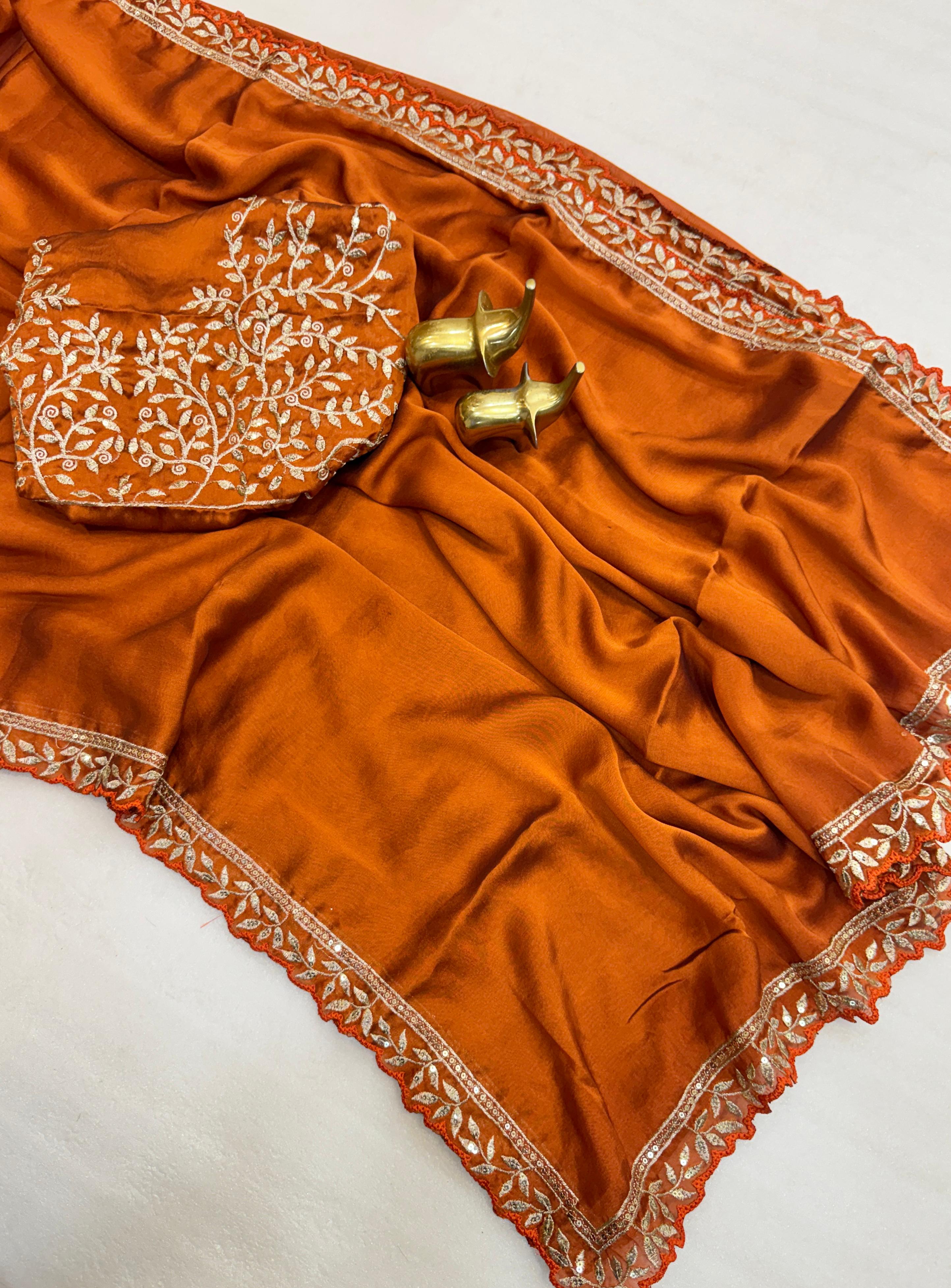 Soft pure Rangoli Silk Saree