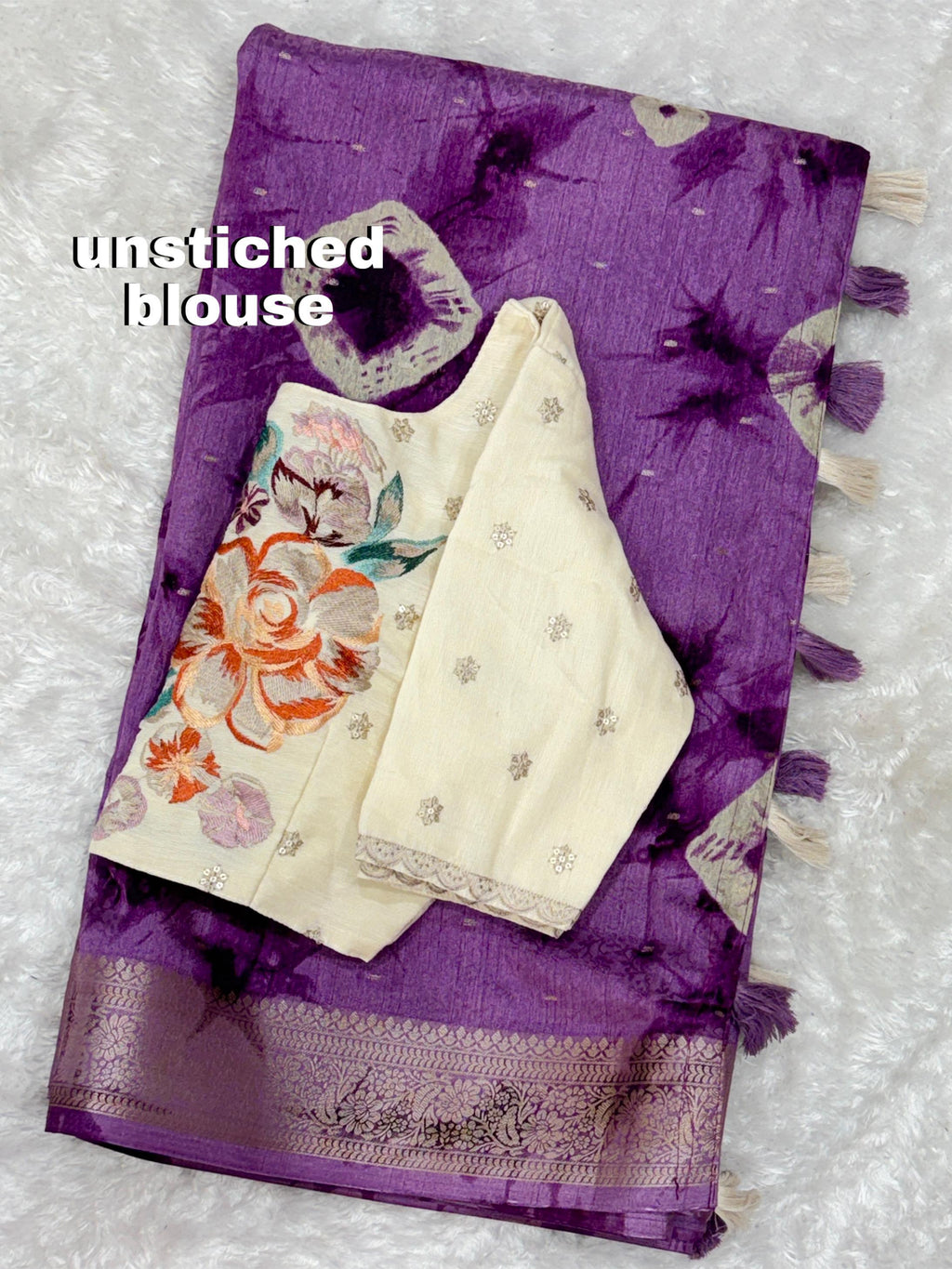 Pure Viscose Cotton Saree