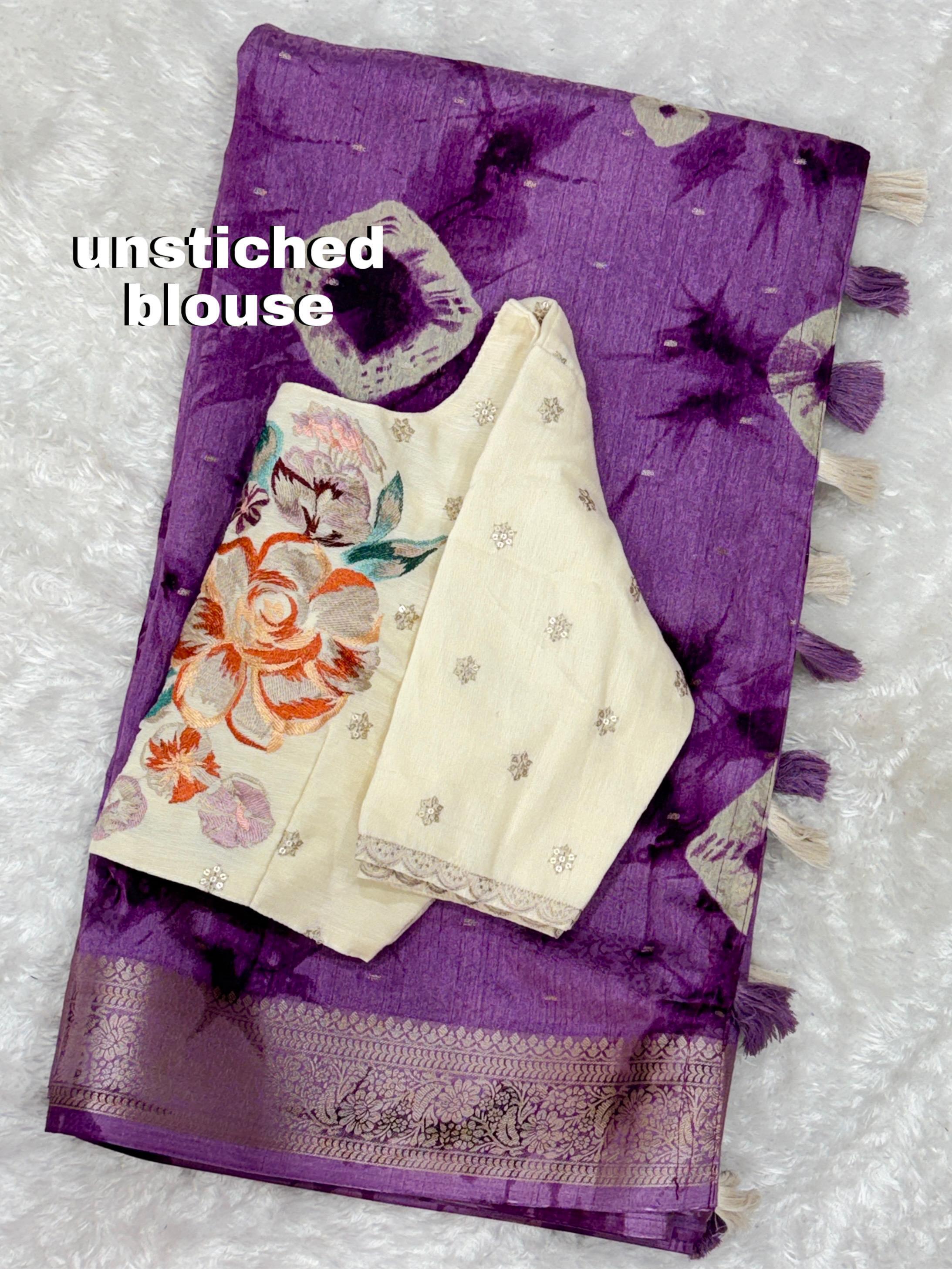 Pure Viscose Cotton Saree