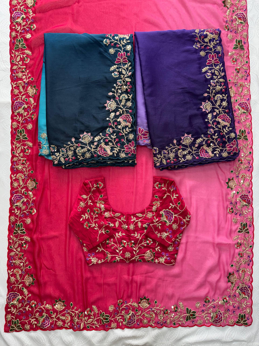 Soft Star Georgette Saree