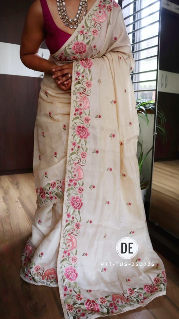 Pure Tussar Silk Saree
