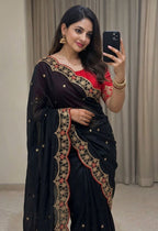 Heavy Rangoli Silk Soft Saree