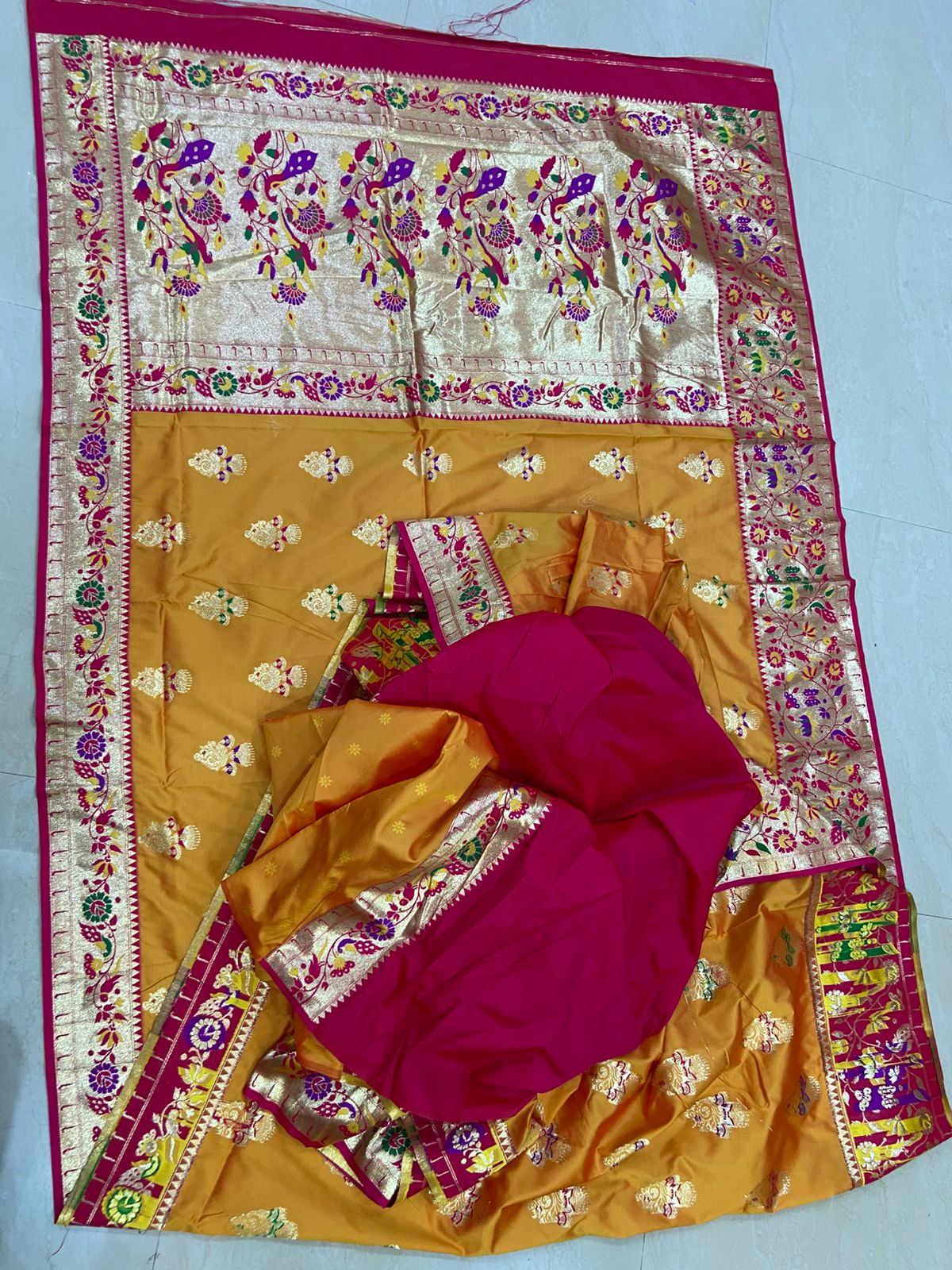 Pure Silk Soft Saree With Orginal Jari Weaving Work