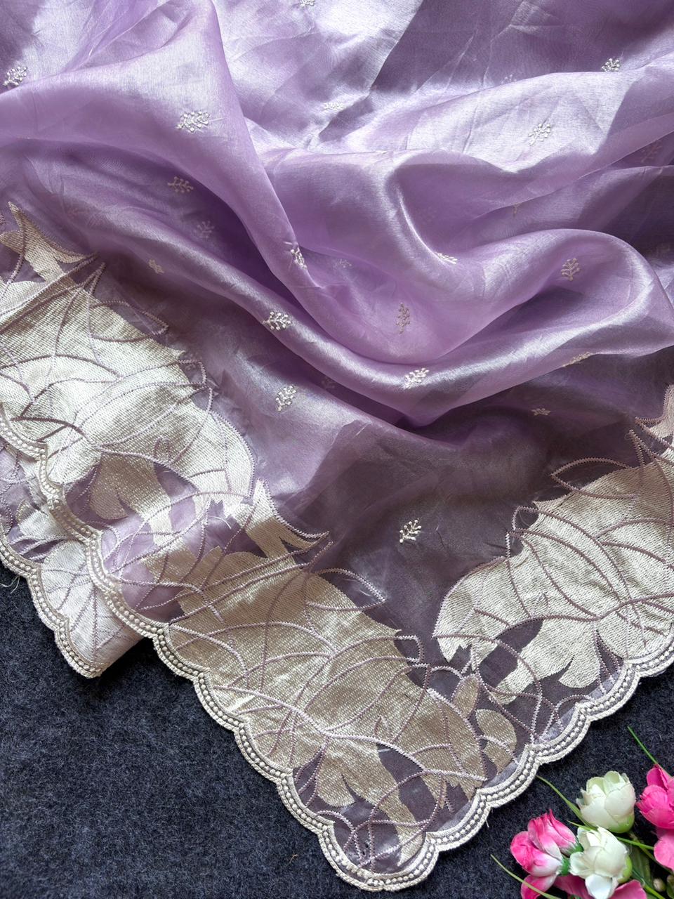 Wedding Season Crush Organza Saree