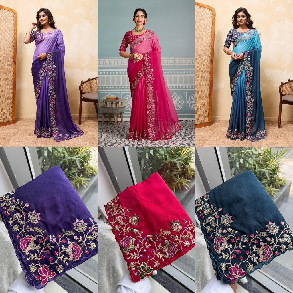 Soft Star Georgette Saree