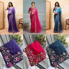 Soft Star Georgette Saree