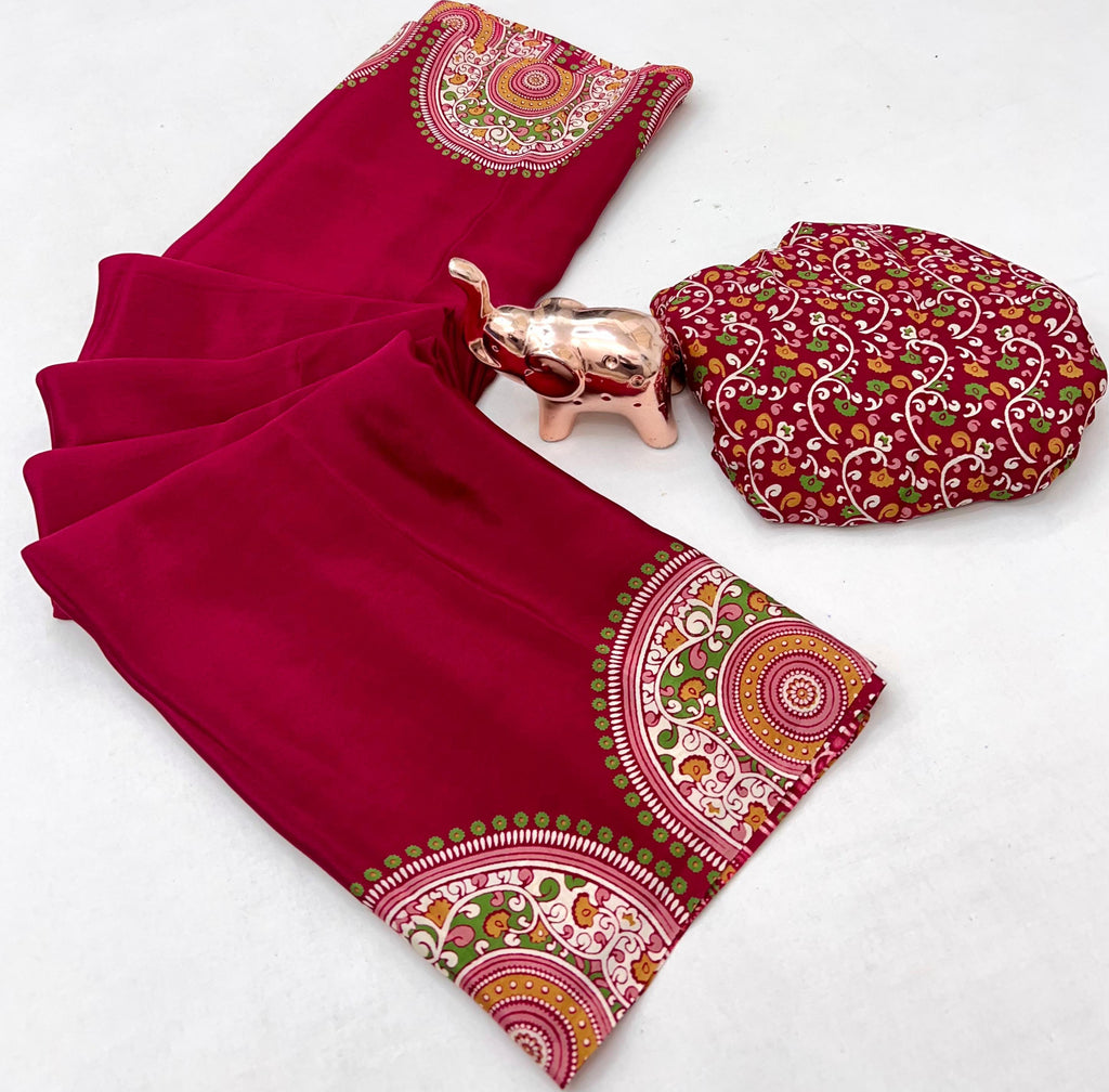 PURE SATIN SILK SAREE