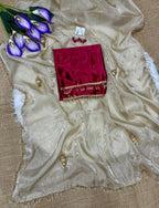 Gold Satin Saree