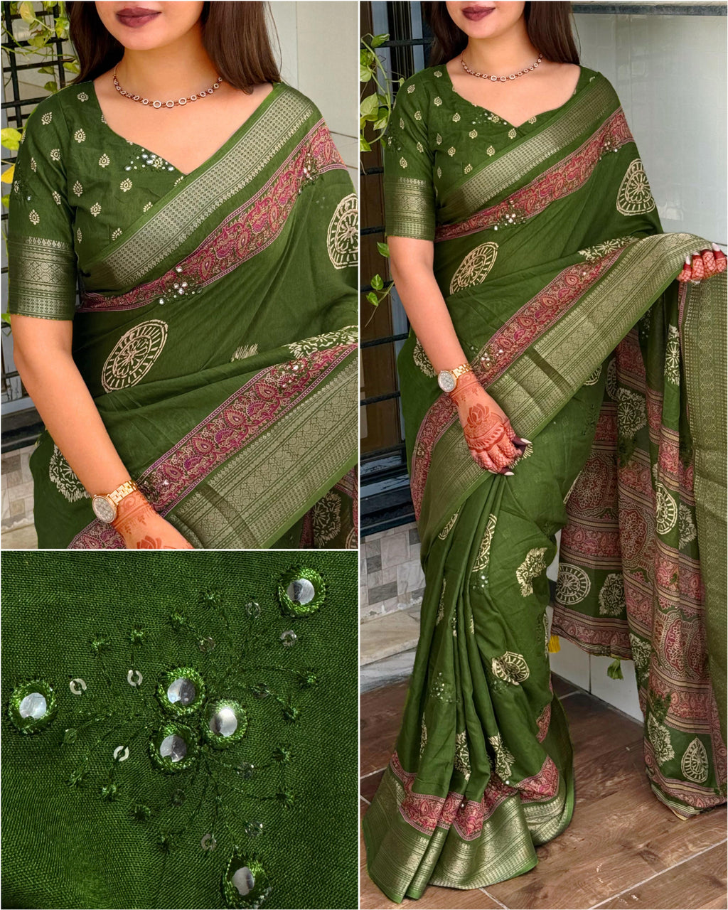 Saree-pure mul cotton