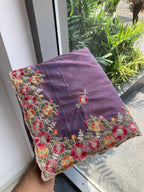 Party Wear Soft Twill Net Saree