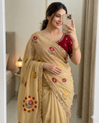 Rangoli tissue Saree