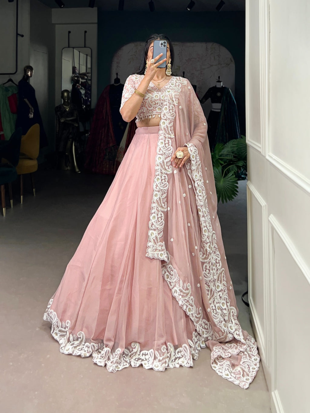 Wevon Silk Lahenga Choli Premium