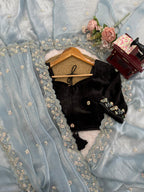 Fendy Silk Sky Wedding Saree