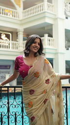 Soft Rangoli Silk Gold Saree