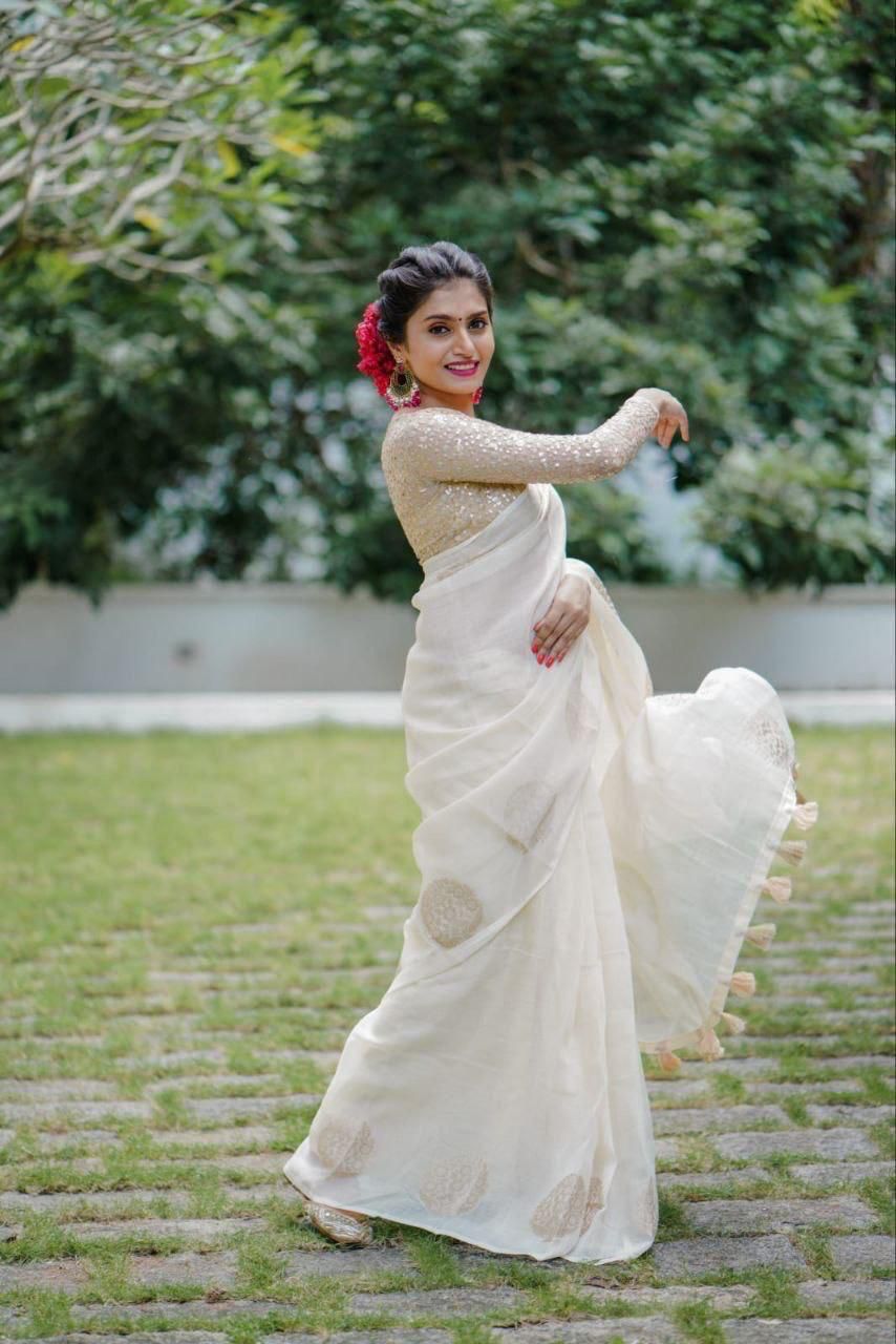 TRANDING LINEN SAREE