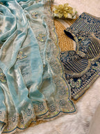 Sabyasachi Inspired Space Silk Premium Saree