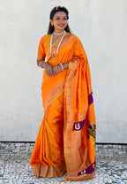 FLORAL MOTIFS PAITHANI SAREE