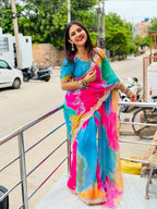 HEAVY SOFT SHIBORI PEINT SAREE