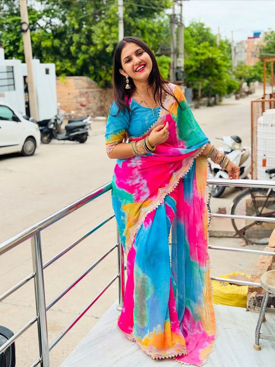 HEAVY SOFT SHIBORI PEINT SAREE