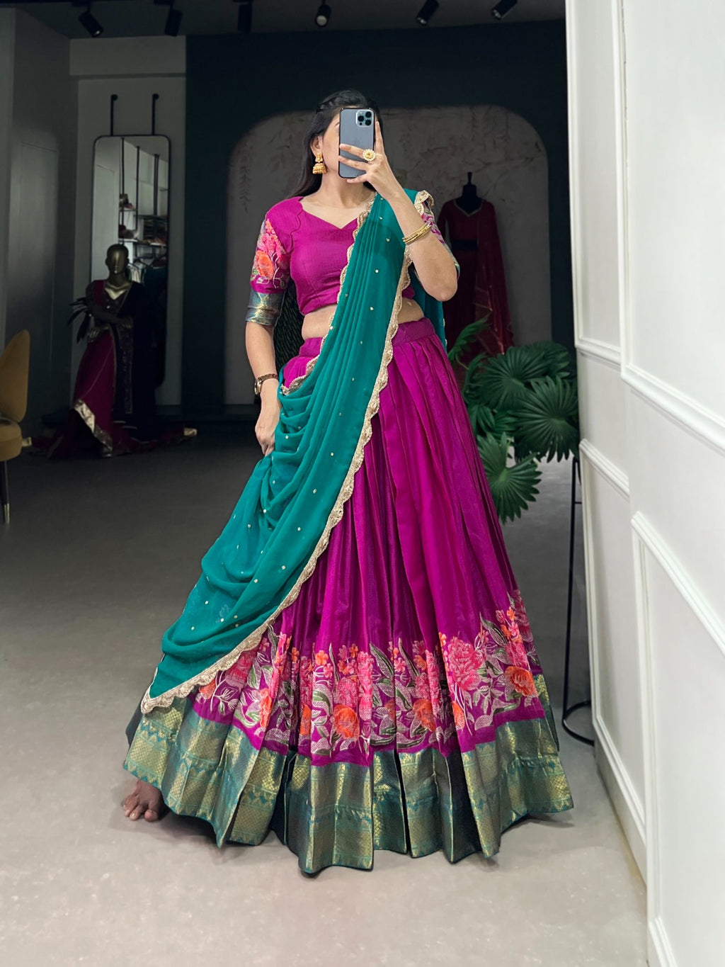 Stunning Cotton Silk Lehenga
