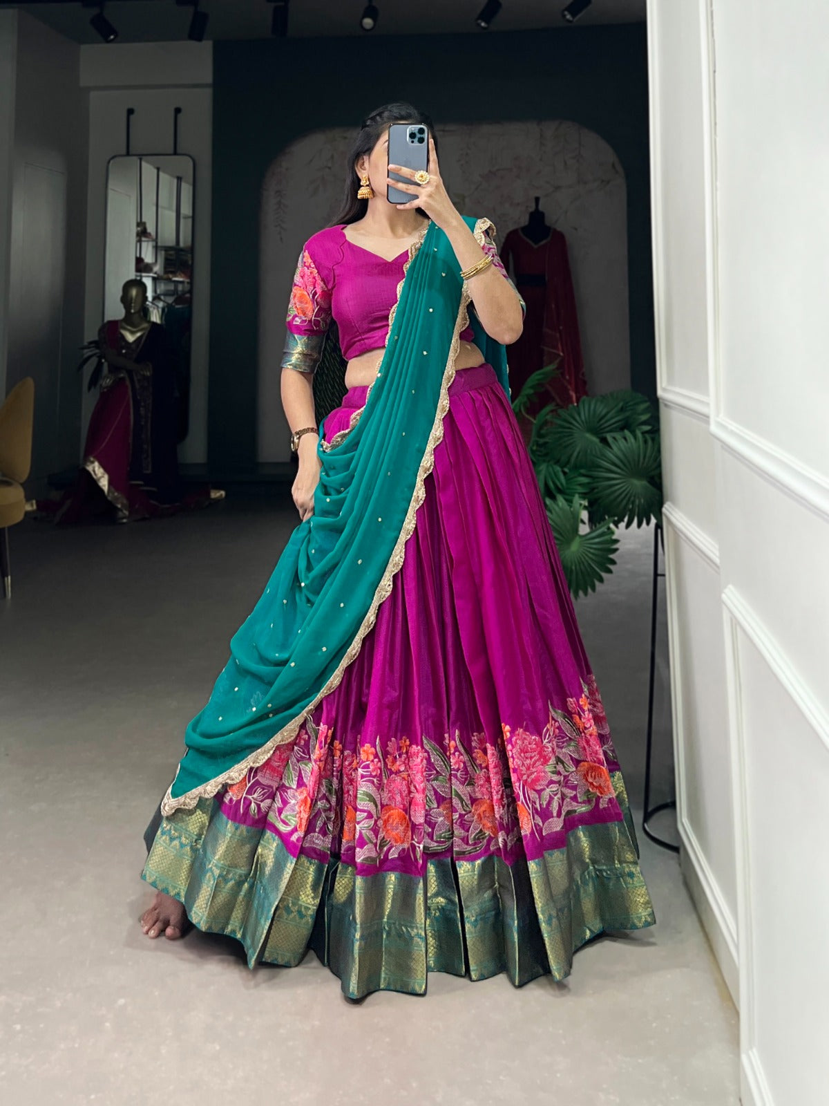 Stunning Cotton Silk Lehenga