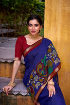 VIRANSHI KALAMKARI PRINT SAREE