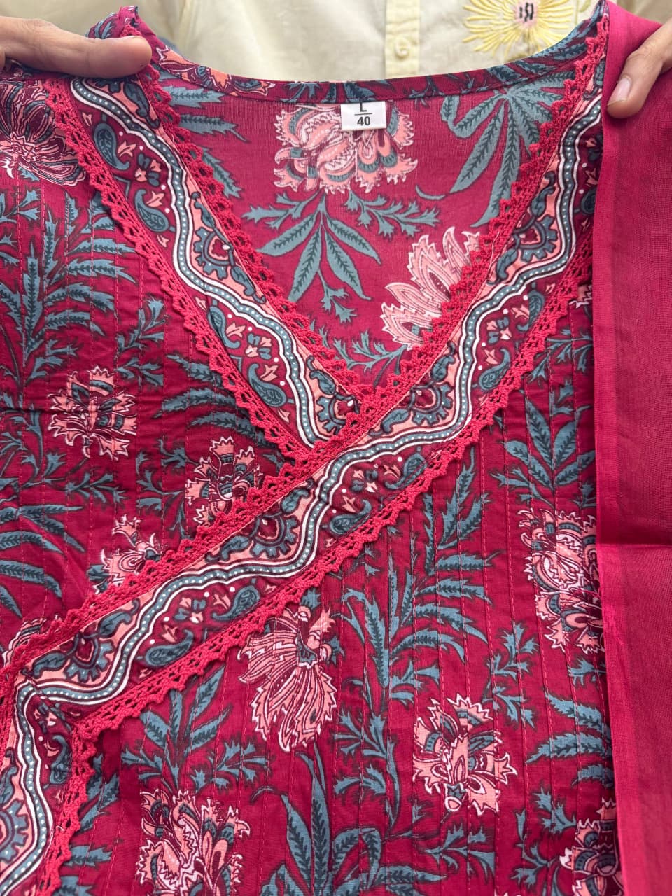 Original Jaipuri Cotton Anarkali Round Kurti