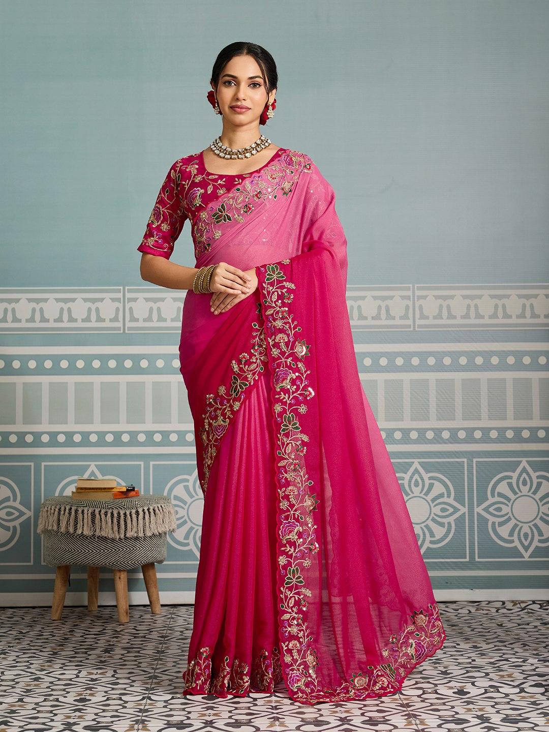 Soft Star Georgette Saree