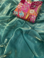 Space Fendy Sattin Saree