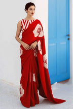 Modal Satin Deginer Flower Printed Saree