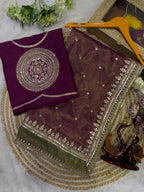 Bollywood Star Janvi kapoor Soft Twill Saree