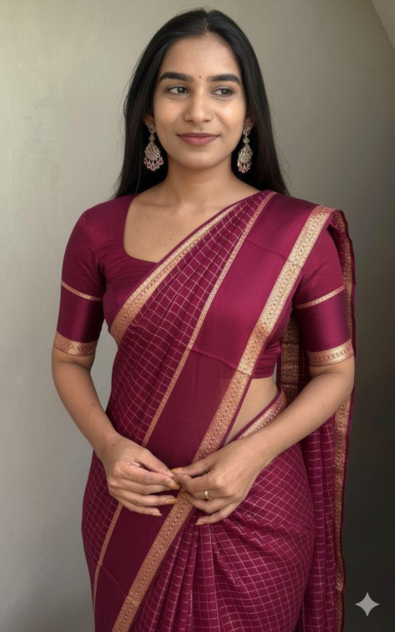 Viscose Georgget Saree