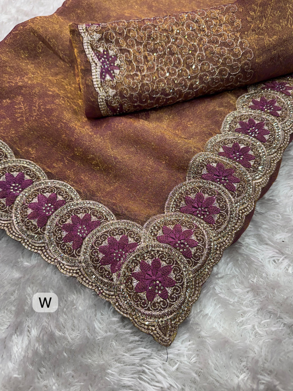 Star Fish Fendy Jacquard Saree