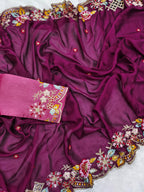 Premium Noha Crush Saree