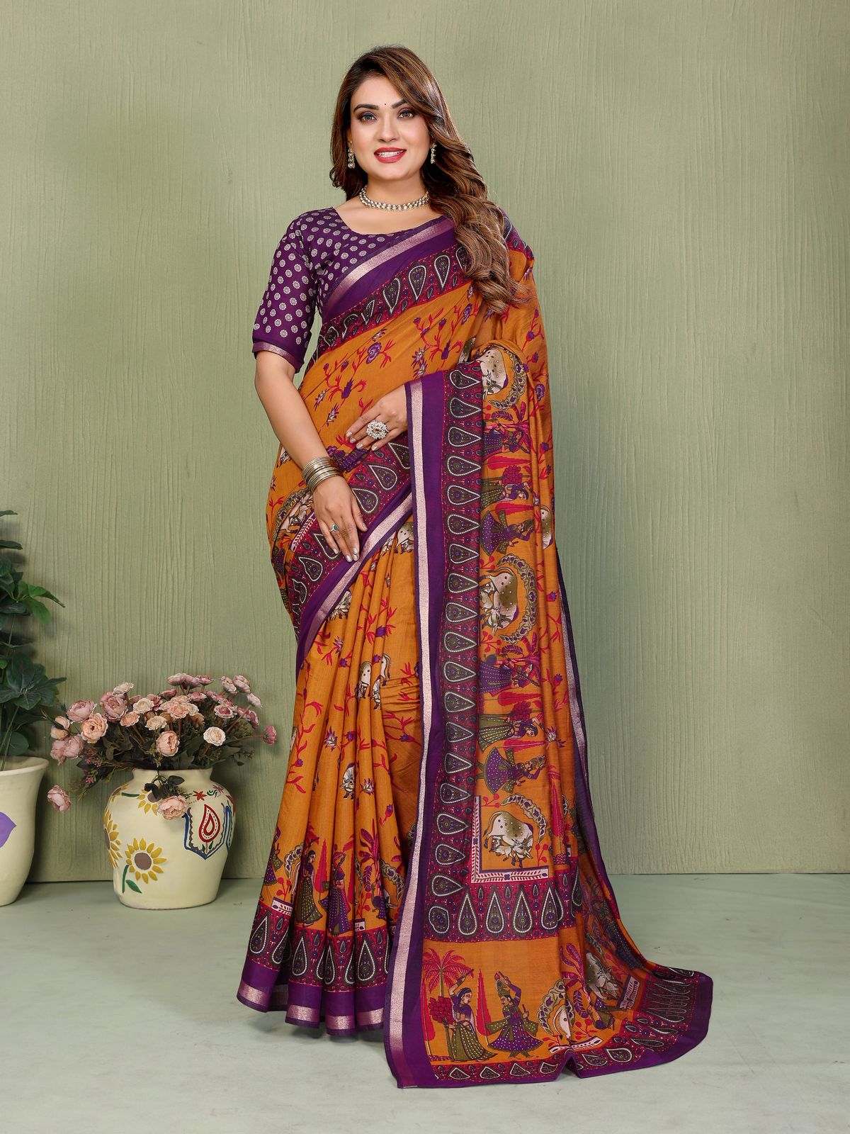 TRADITIONAL SAREE ART MEETS COMFORT