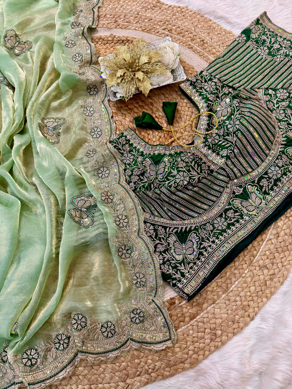 Sabyasachi Inspired Space Silk Premium Saree