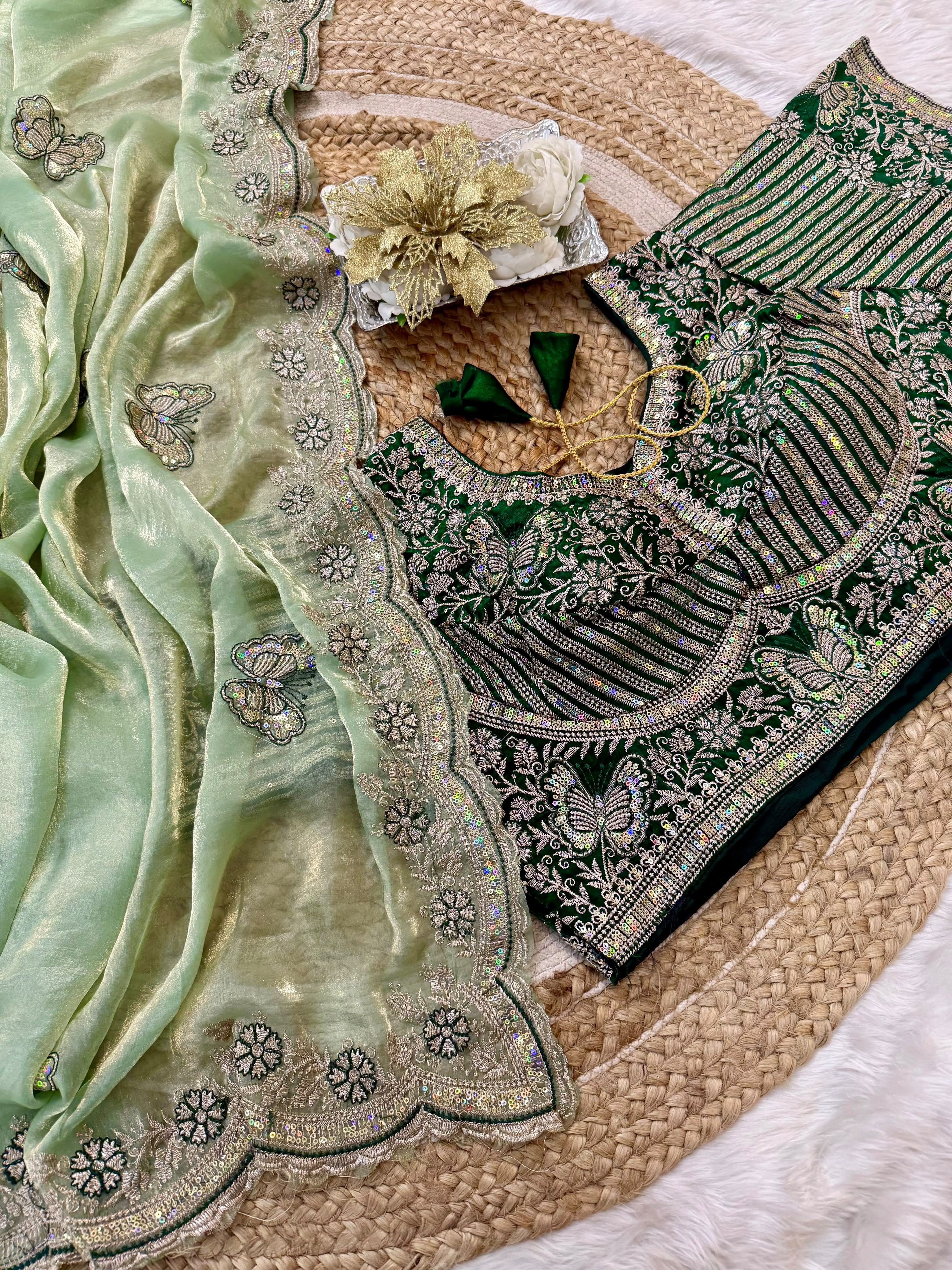 Sabyasachi Inspired Space Silk Premium Saree