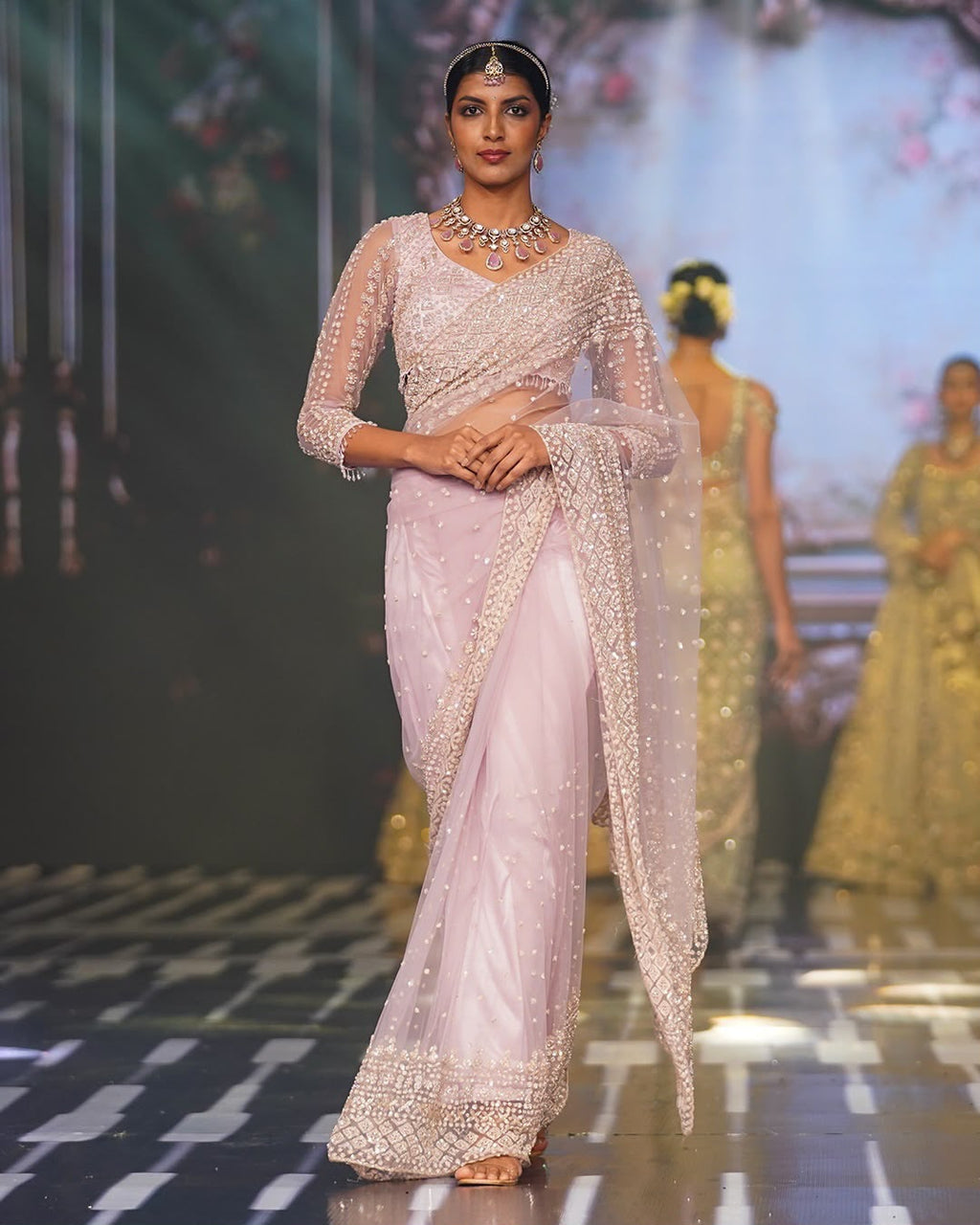 Wedding Perfect Soft Net Sequence Saree