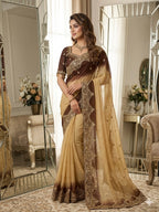 Very soft nd elegant Rich look nc moss pedding fabric Saree