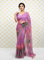 Soft Tabby Floral Print Saree