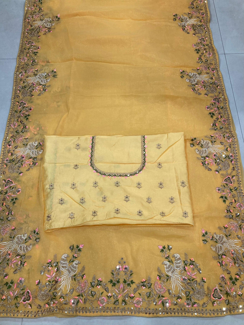 Soft NxC Moss Chiffon Saree