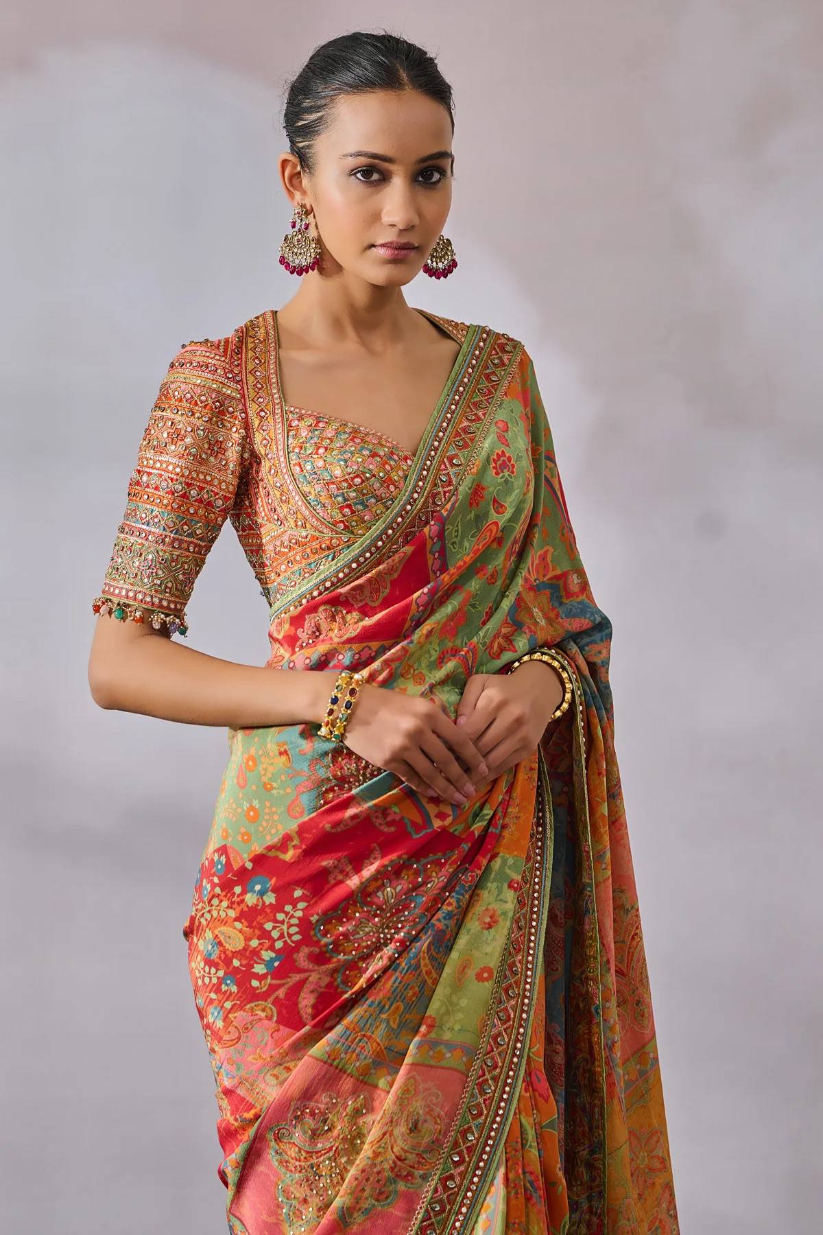 Kalamkari Printed Designer Saree