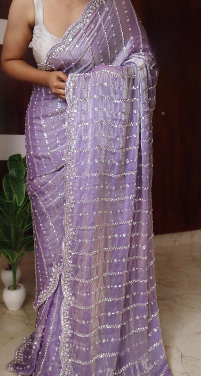 Wedding Perfect Soft Space Silk Saree