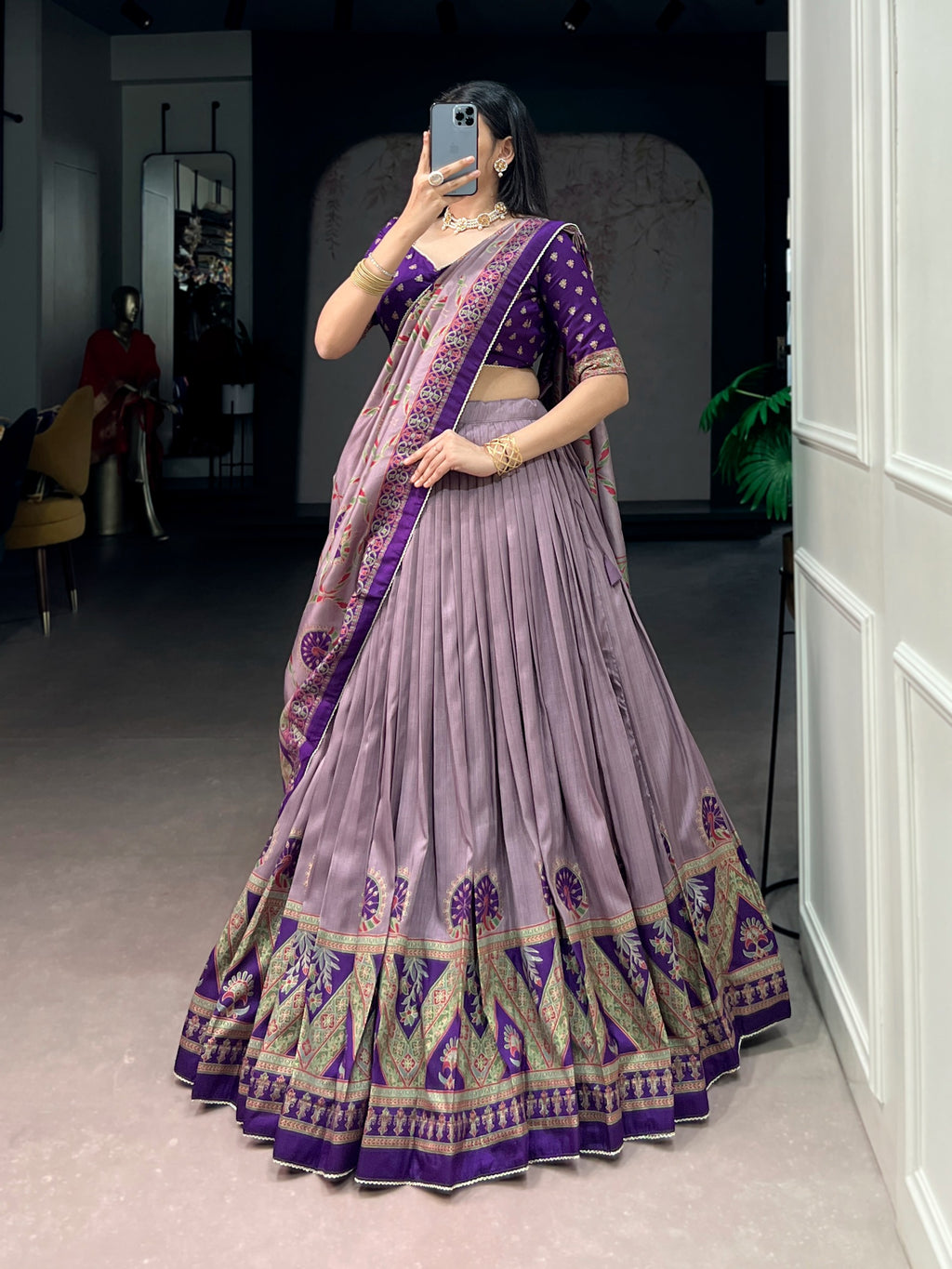 Tasar Silk Elegance Lahenga Choli