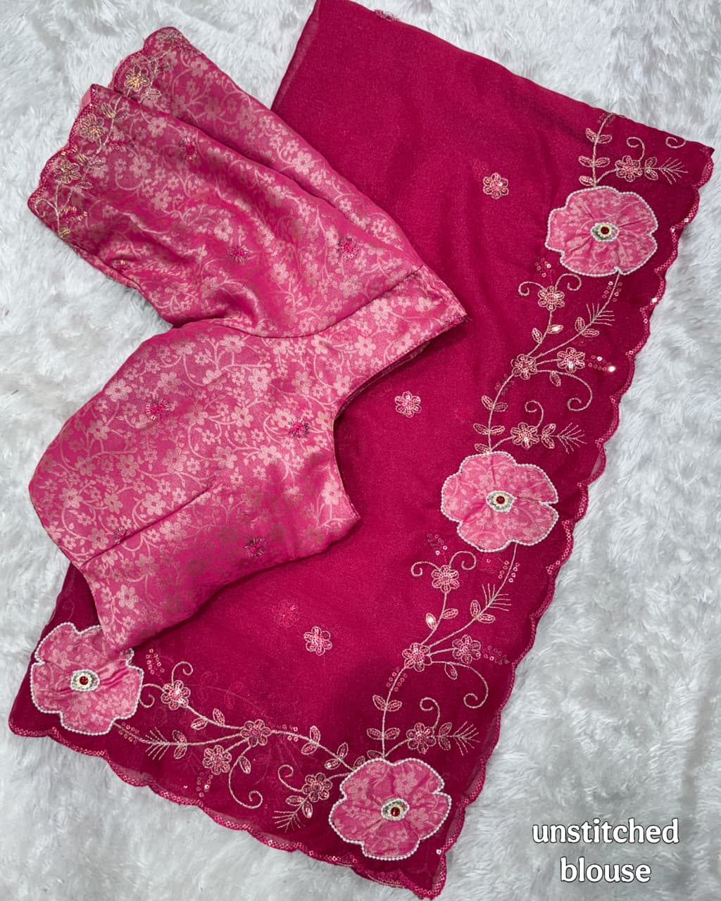 Dikshita Pure Nc Chiffon Saree