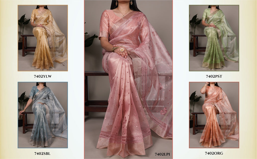 Poly Shimmer Saree