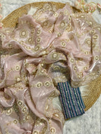 SOFT SATIN ORGANZA SAREE