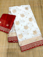 DURGA POOJA SPECIAL PURE KHADHI SAREE
