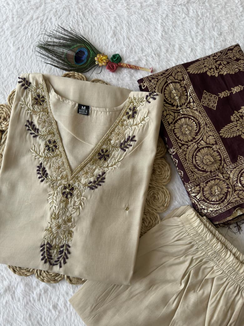 Launching New Designers Kurti Pent Dupatta Set