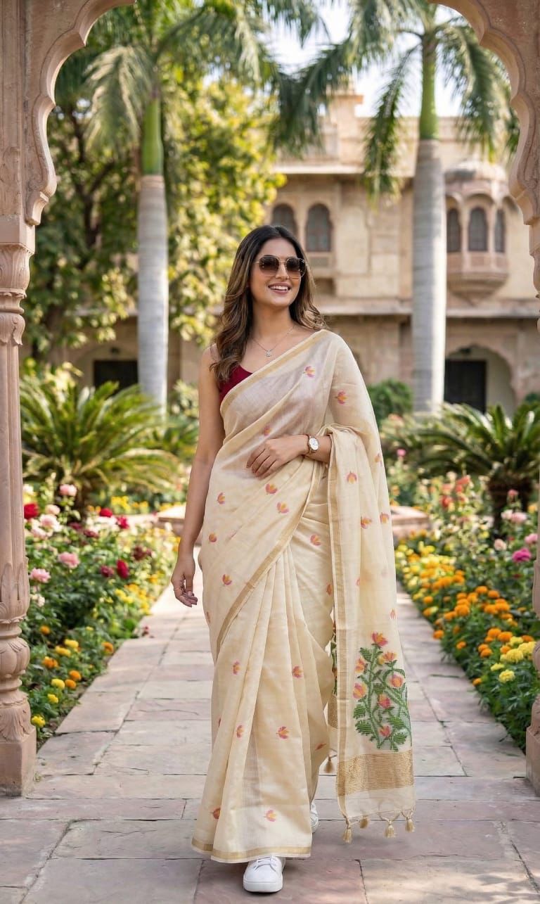 Summer Special Jamdani Weaving saree